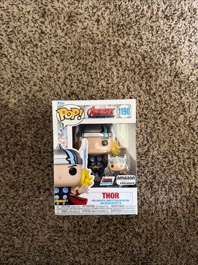 Funko Pop! Thor Figure with Silver Helmet and Blue Accents